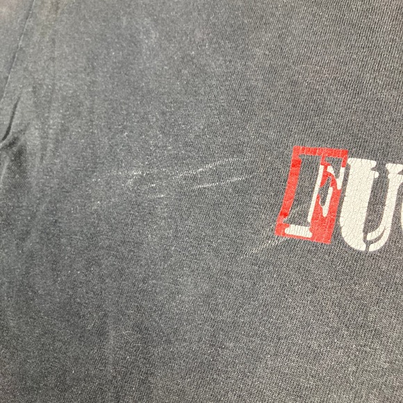Vintage Screen Stars Shirt Mens XL Black 2001 Pennywise Punk Band F*ck Authority - Picture 5 of 16